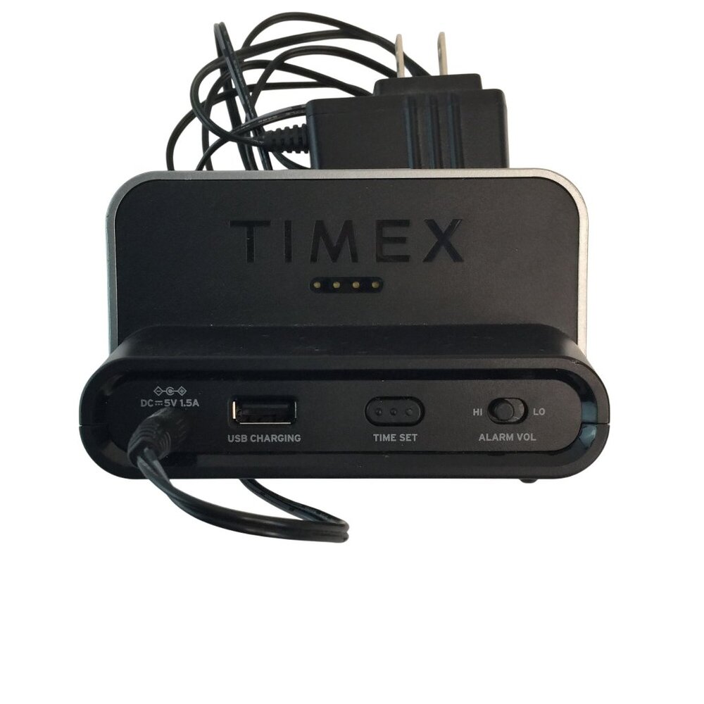 Timex T1200 Dual Alarm Clock w/USB Charging Nightlight Backup Battery Tested - Picture 5 of 8